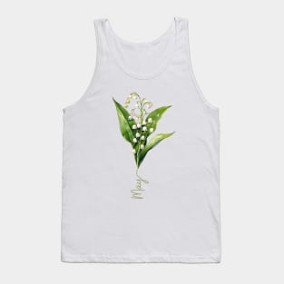 Lily of the Valley - Birth Month Flower for May Tank Top